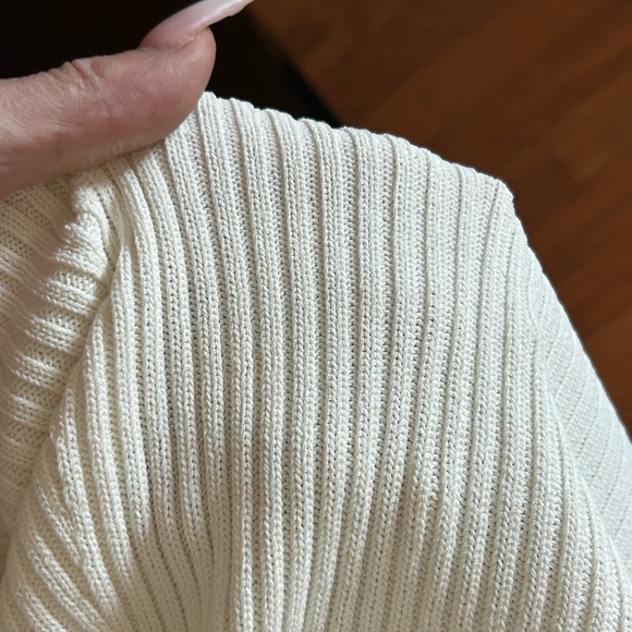 Guess White Ribbed Midi Dress - Picture 4 of 7